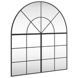 NNEVL Wall Mirror Black 100x110 cm Arch Iron