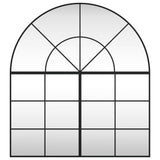 NNEVL Wall Mirror Black 100x110 cm Arch Iron