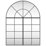 NNEVL Wall Mirror Black 100x130 cm Arch Iron