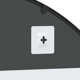 NNEVL Wall Mirror Black 100x130 cm Arch Iron