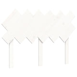 NNEVL Bed Frame with Headboard White 137x187 cm Double Solid Wood