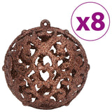 NNEVL Christmas Baubles 100 pcs Brown 3 / 4 / 6 cm