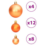NNEVL Christmas Baubles 100 pcs Brown 3 / 4 / 6 cm