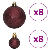 NNEVL Christmas Baubles 100 pcs Champagne and Brown 3 / 4 / 6 cm