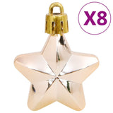 NNEVL 111 Piece Christmas Bauble Set Rose Gold Polystyrene