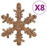 NNEVL 111 Piece Christmas Bauble Set Rose Gold Polystyrene