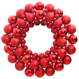 NNEVL Christmas Wreath Red 45 cm Polystyrene