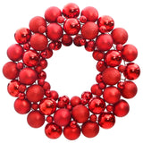 NNEVL Christmas Wreath Red 45 cm Polystyrene