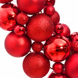 NNEVL Christmas Wreath Red 45 cm Polystyrene