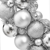 NNEVL Christmas Wreath Silver 45 cm Polystyrene