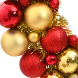 NNEVL Christmas Wreath Red and Gold 45 cm Polystyrene