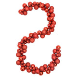 NNEVL Christmas Balls Garland Red 175 cm Polystyrene