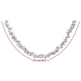 NNEVL Christmas Balls Garland Silver 175 cm Polystyrene