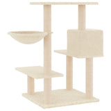 NNEVL Cat Tree with Sisal Scratching Posts Cream 82.5 cm