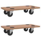 NNEVL Dolly Trolleys 2 pcs Rectangular Engineered Wood