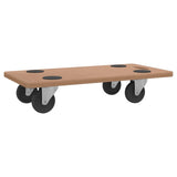 NNEVL Dolly Trolleys 2 pcs Rectangular Engineered Wood