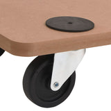NNEVL Dolly Trolleys 2 pcs Rectangular Engineered Wood