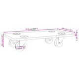 NNEVL Dolly Trolleys 2 pcs Rectangular Engineered Wood