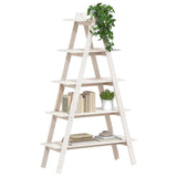 NNEVL 5-Tier Shelf A-shape 110x40x180.5 cm Solid Wood Pine