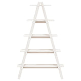 NNEVL 5-Tier Shelf A-shape 110x40x180.5 cm Solid Wood Pine