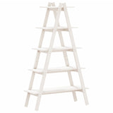 NNEVL 5-Tier Shelf A-shape 110x40x180.5 cm Solid Wood Pine