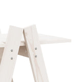 NNEVL 5-Tier Shelf A-shape 110x40x180.5 cm Solid Wood Pine