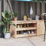 NNEVL Outdoor Kitchen Cabinet 106x55x64 cm Solid Wood Pine