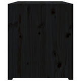 NNEVL Outdoor Kitchen Cabinet Black 106x55x64 cm Solid Wood Pine