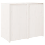 NNEVL Outdoor Kitchen Cabinet White 106x55x92 cm Solid Wood Pine