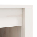 NNEVL Outdoor Kitchen Cabinet White 106x55x92 cm Solid Wood Pine