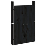 NNEVL Outdoor Kitchen Doors Black 50x9x82 cm Solid Wood Pine