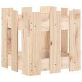 NNEVL Garden Planter with Fence Design 30x30x30 cm Solid Wood Pine