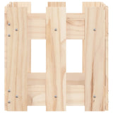 NNEVL Garden Planter with Fence Design 30x30x30 cm Solid Wood Pine