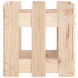 NNEVL Garden Planter with Fence Design 30x30x30 cm Solid Wood Pine