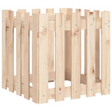NNEVL Garden Planter with Fence Design 50x50x50 cm Solid Wood Pine