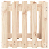 NNEVL Garden Planter with Fence Design 50x50x50 cm Solid Wood Pine