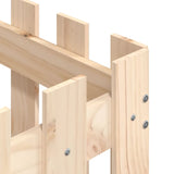 NNEVL Garden Planter with Fence Design 50x50x50 cm Solid Wood Pine
