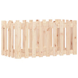 NNEVL Garden Raised Bed with Fence Design 100x50x50 cm Solid Wood Pine