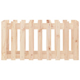 NNEVL Garden Raised Bed with Fence Design 100x50x50 cm Solid Wood Pine
