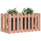 NNEVL Garden Raised Bed with Fence Design 100x50x50 cm Solid Wood Douglas