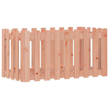 NNEVL Garden Raised Bed with Fence Design 100x50x50 cm Solid Wood Douglas