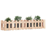 NNEVL Garden Raised Bed with Fence Design 150x30x30 cm Solid Wood Pine