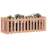 NNEVL Garden Raised Bed with Fence Design 150x50x50 cm Solid Wood Douglas