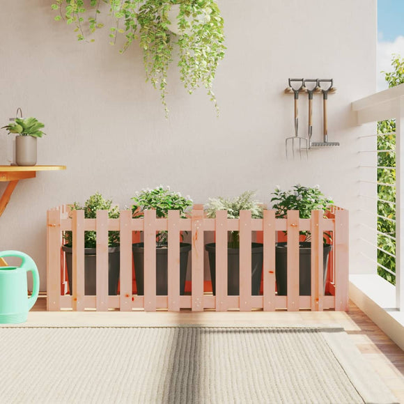 NNEVL Garden Raised Bed with Fence Design 150x50x50 cm Solid Wood Douglas