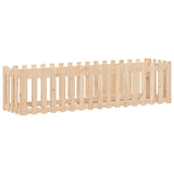 NNEVL Garden Raised Bed with Fence Design 200x50x50 cm Solid Wood Pine