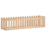 NNEVL Garden Raised Bed with Fence Design 200x50x50 cm Solid Wood Pine