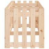NNEVL Garden Raised Bed with Fence Design 200x50x50 cm Solid Wood Pine