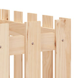 NNEVL Garden Raised Bed with Fence Design 200x50x50 cm Solid Wood Pine