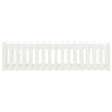 NNEVL Garden Raised Bed with Fence Design White 200x50x50 cm Solid Wood Pine