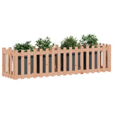 NNEVL Garden Raised Bed with Fence Design 200x50x50 cm Solid Wood Douglas